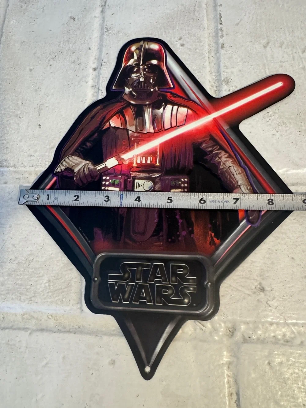 Star Wars Embossed Metal Wall Sign Set – Darth Vader & Stormtrooper Decor